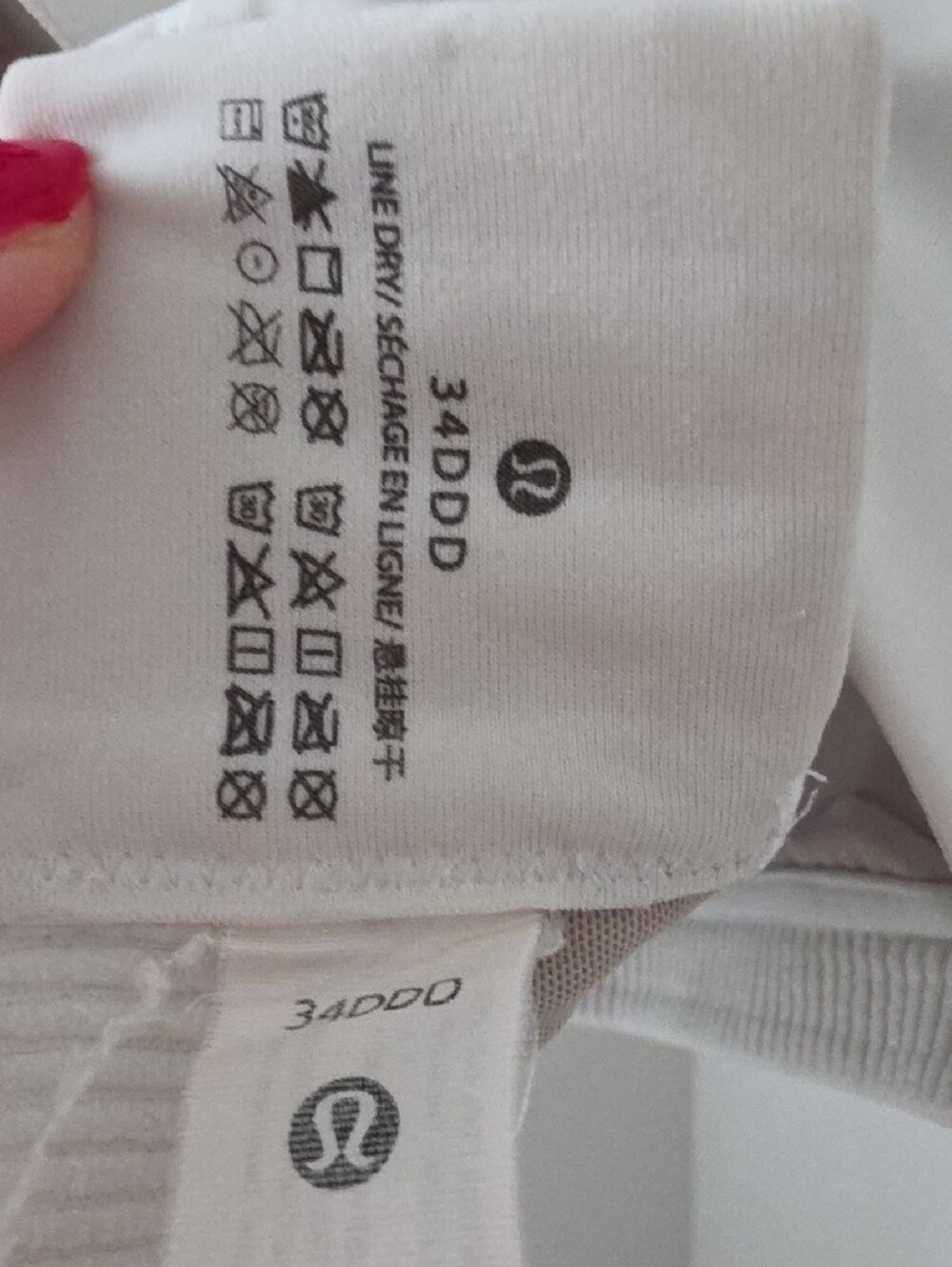 lululemon athletica White Crisscross Sports Bra - Picture 2 of 5